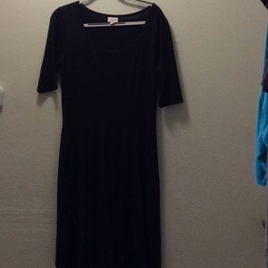 LuLaRoe XL Black Nicole Dress